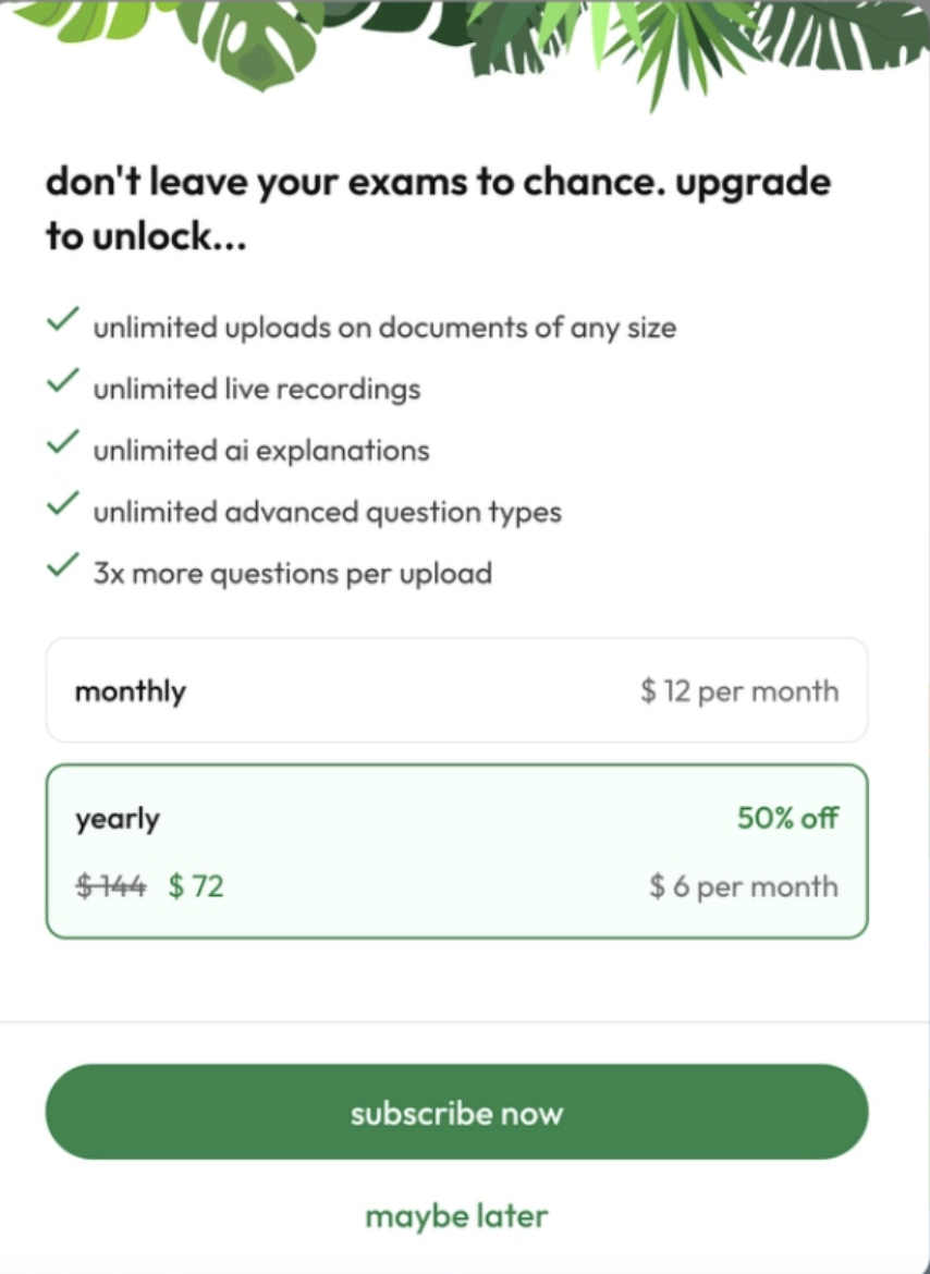 Jungle's original generic paywall