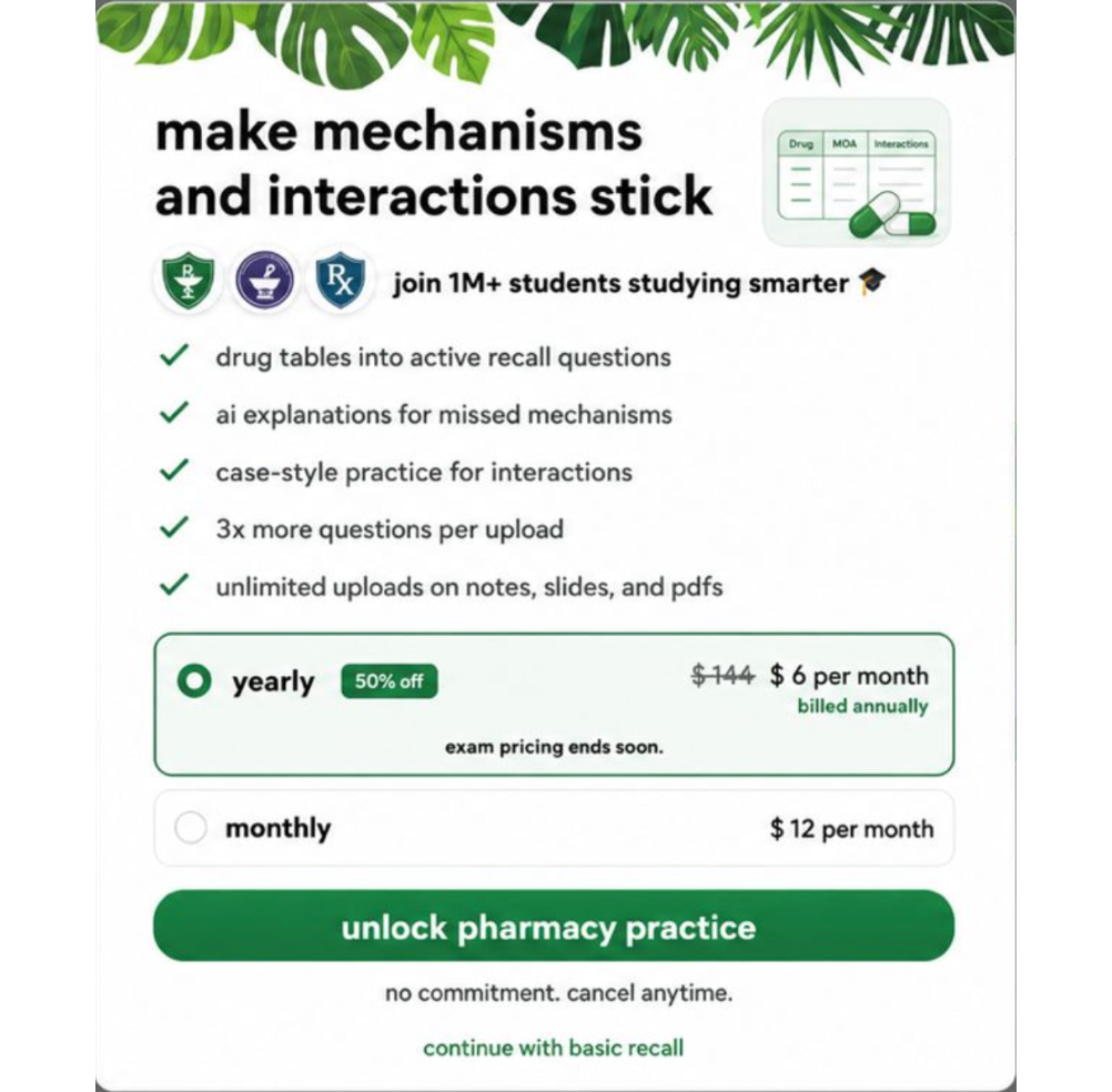 Variant 2 — pharmacy practice paywall